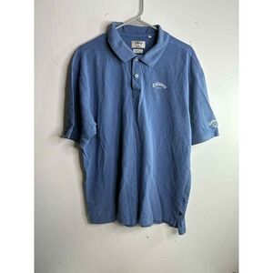 Callaway golf blue polo 100% cotton short sleeve polo size extra large